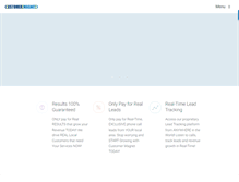 Tablet Screenshot of customermagnet.com